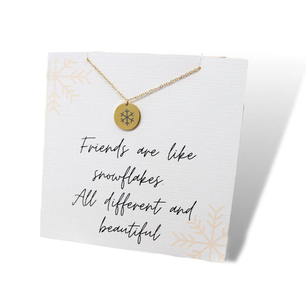 Best Friend Gift 18K Gold Plated Necklace - Stars, Moon, Sun, Snowflake